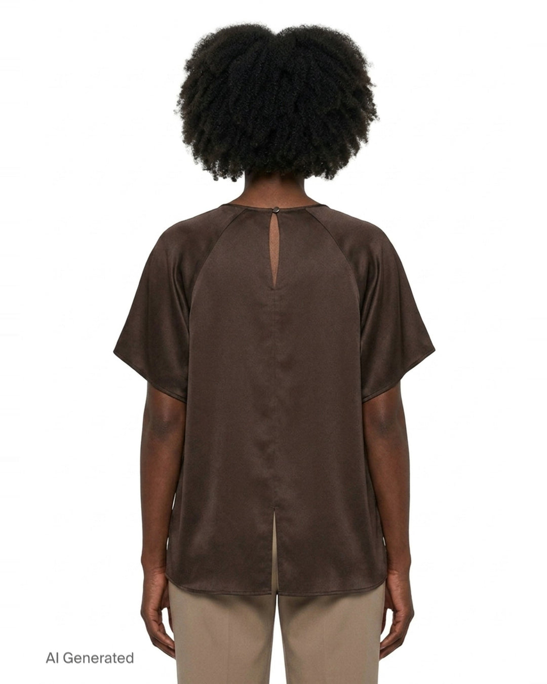 Stella Silk Satin Raglan Tee | Lee Mathews | Club21 - back