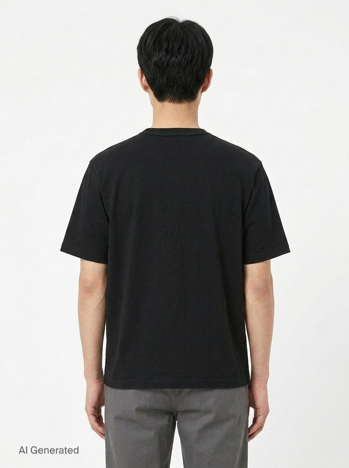Boxy Compact Cotton Tee | Lemaire | Club21 - back