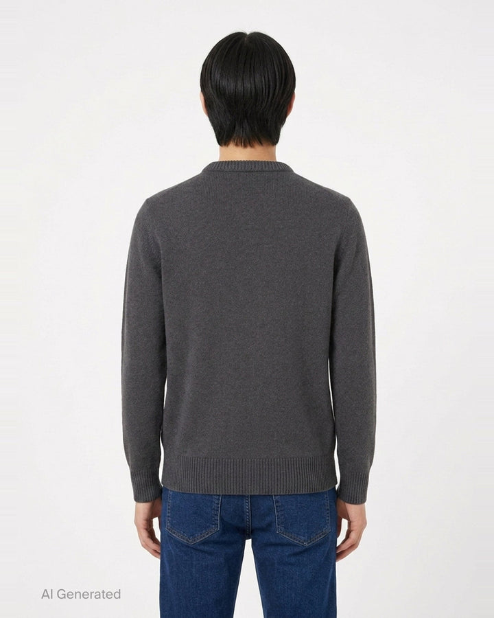 Cashmere V-Neck Sweater | Lemaire | Club21 - back