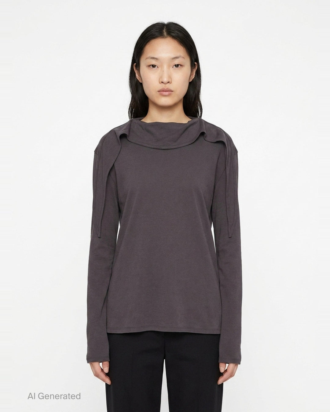 Long Sleeve Foulard Top | Lemaire | Club21 - front