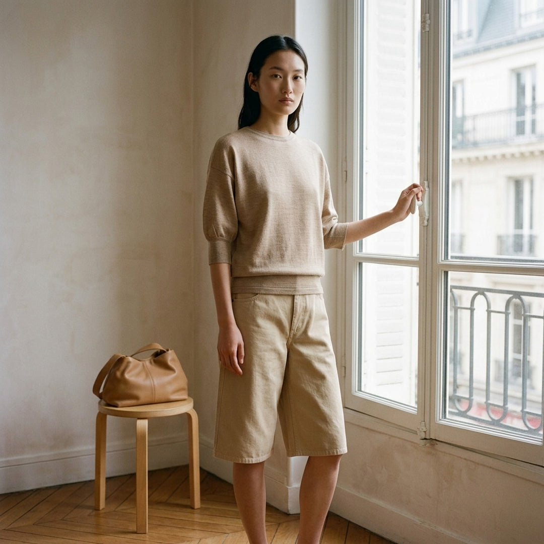 Short Sleeve Fine Knit Sweater | Lemaire | Club21 - lifestyle