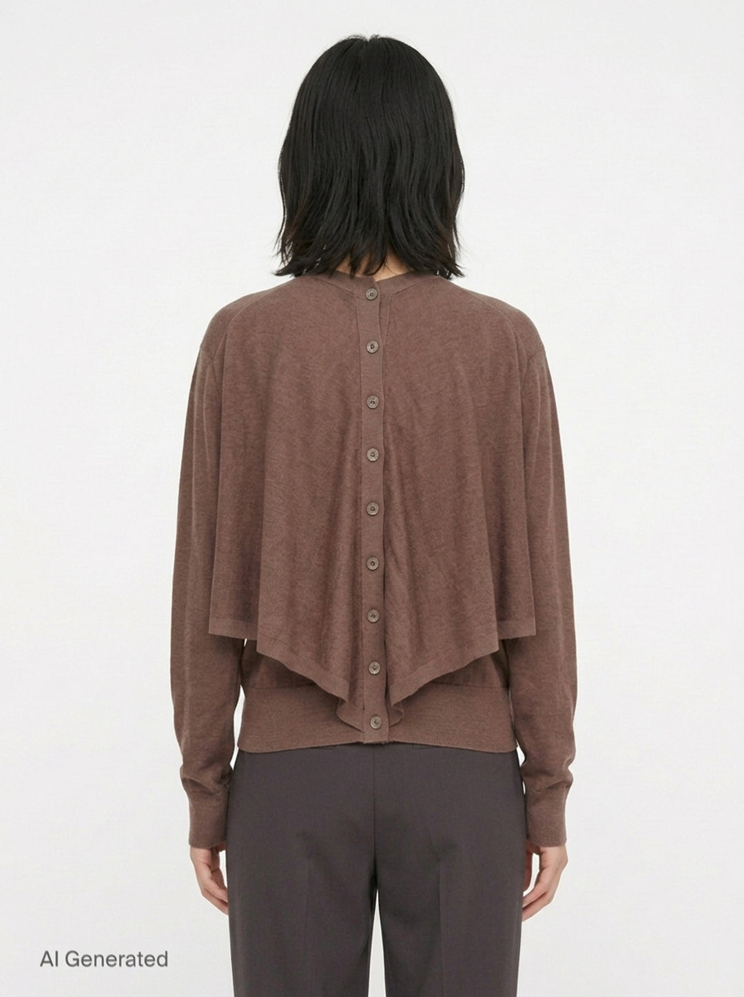 Trompe L'Oeil Cardigan | Lemaire | Club21 - back