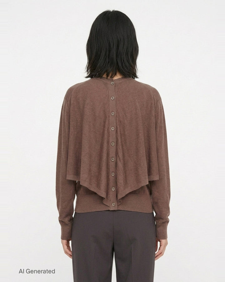 Trompe L'Oeil Cardigan | Lemaire | Club21 - back