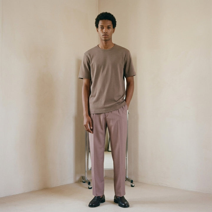U-Neck Rib Jersey Tee | Lemaire | Club21 - lifestyle