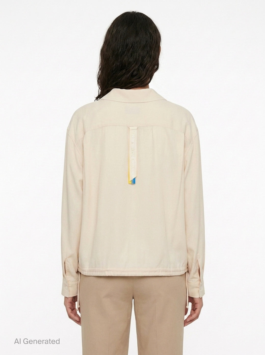 Layered Blouse with Tucked Hem | Litkovska | Club21 - back