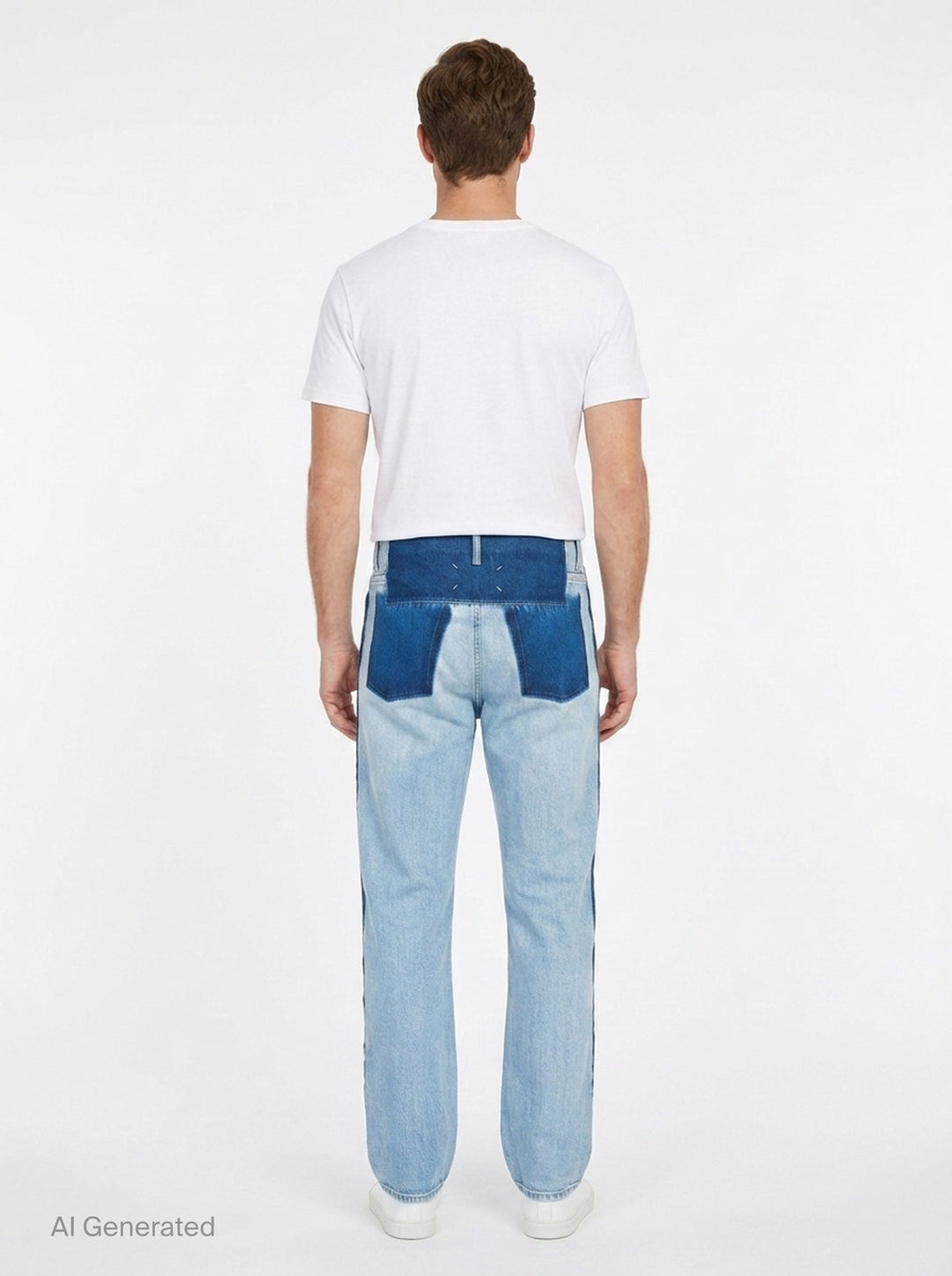 Contrast Waistband Straight Jeans | Maison Margiela | Club21 - back