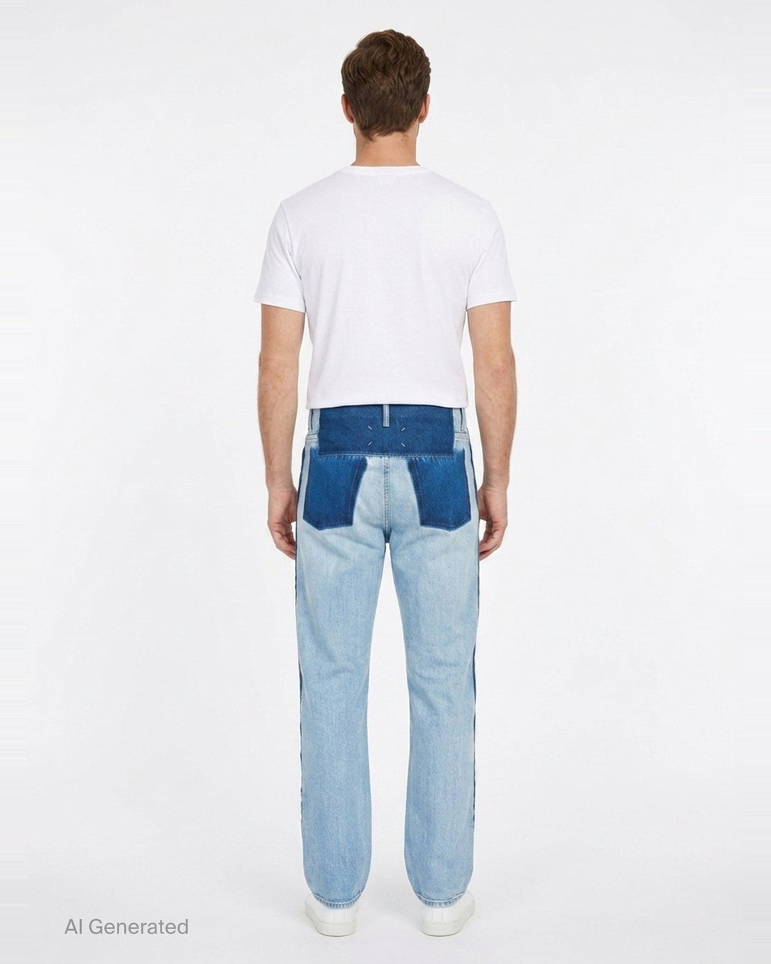 Contrast Waistband Straight Jeans | Maison Margiela | Club21 - back