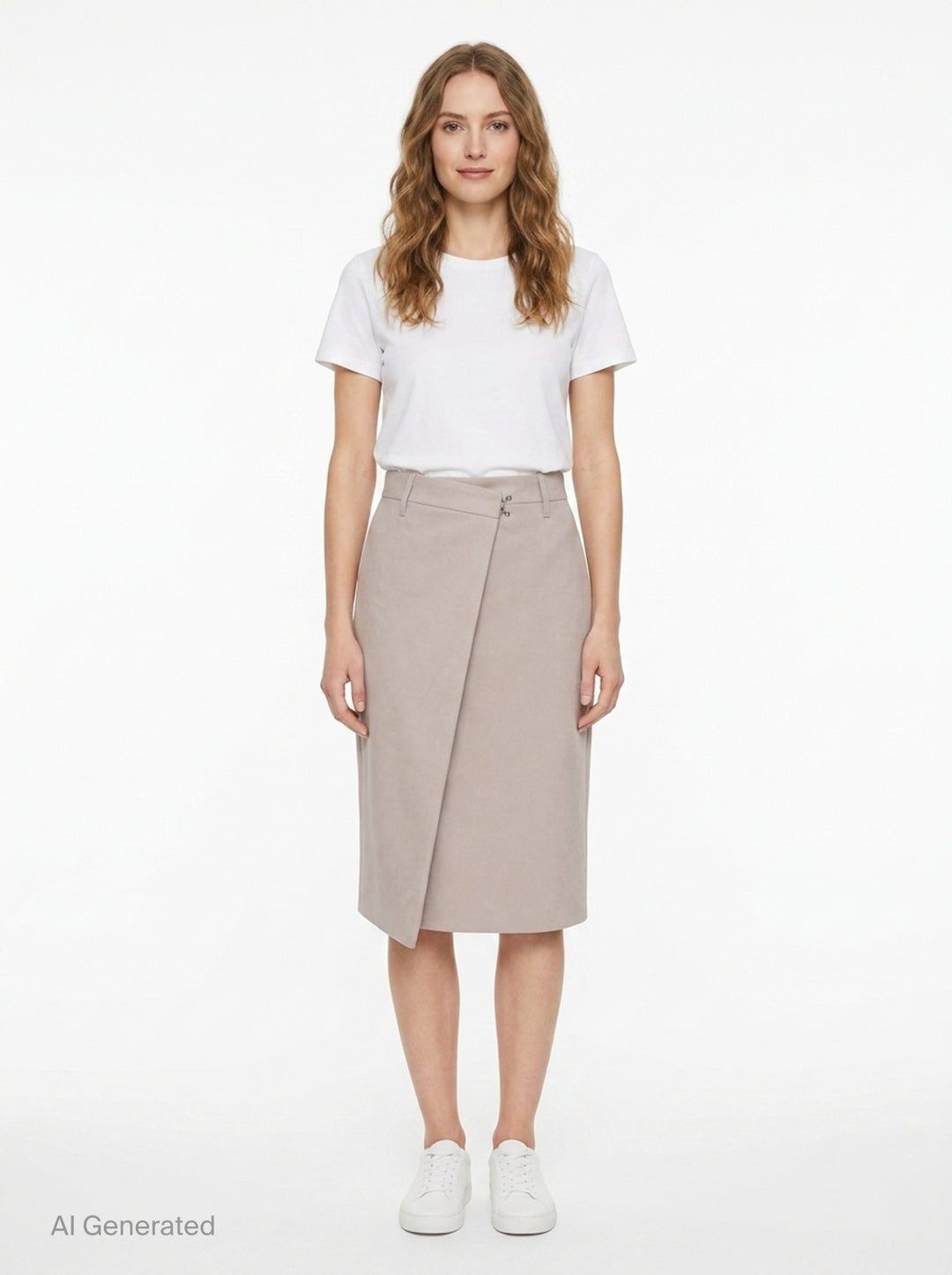 Cotton Twill Wrap Skirt | Maison Margiela | Club21 - front