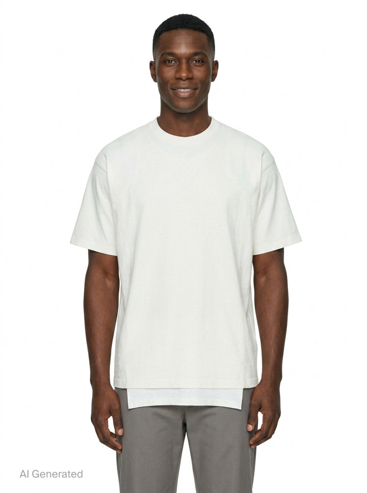 Double Layer Short Sleeve Tee | Maison Margiela | Club21 - front