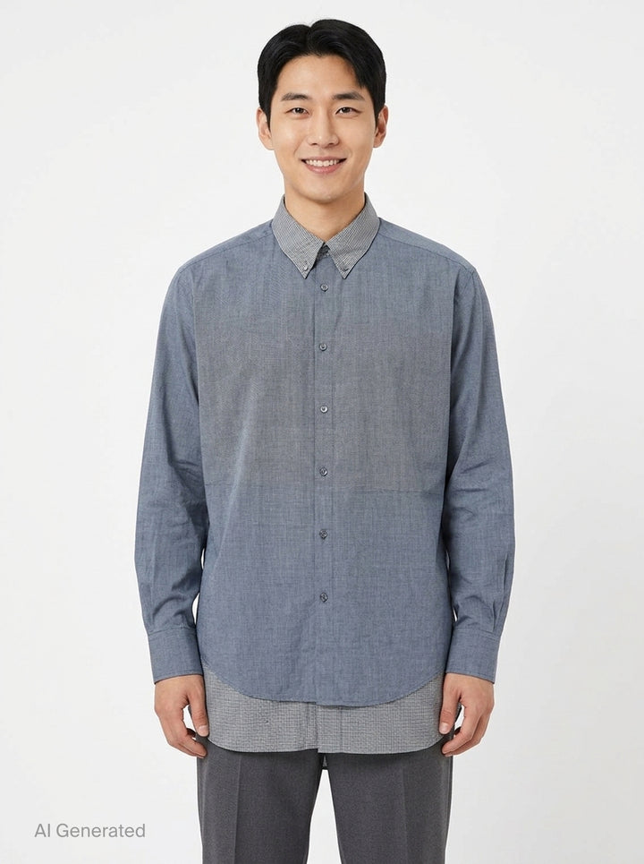 Long Sleeve Button-Down Shirt | Maison Margiela | Club21 - front