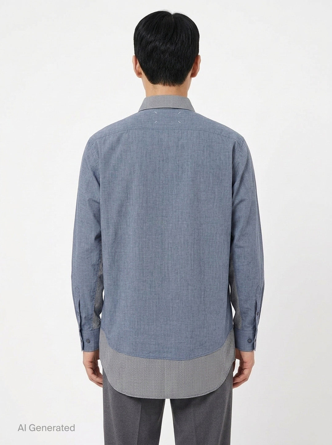 Long Sleeve Button-Down Shirt | Maison Margiela | Club21 - back