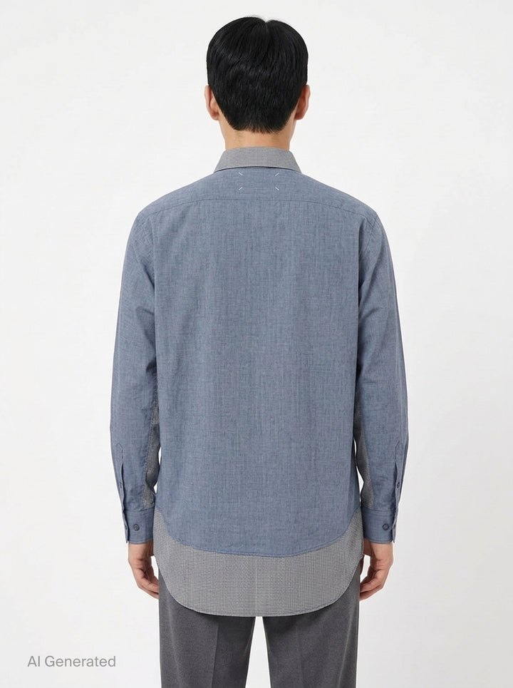 Long Sleeve Button-Down Shirt | Maison Margiela | Club21 - back