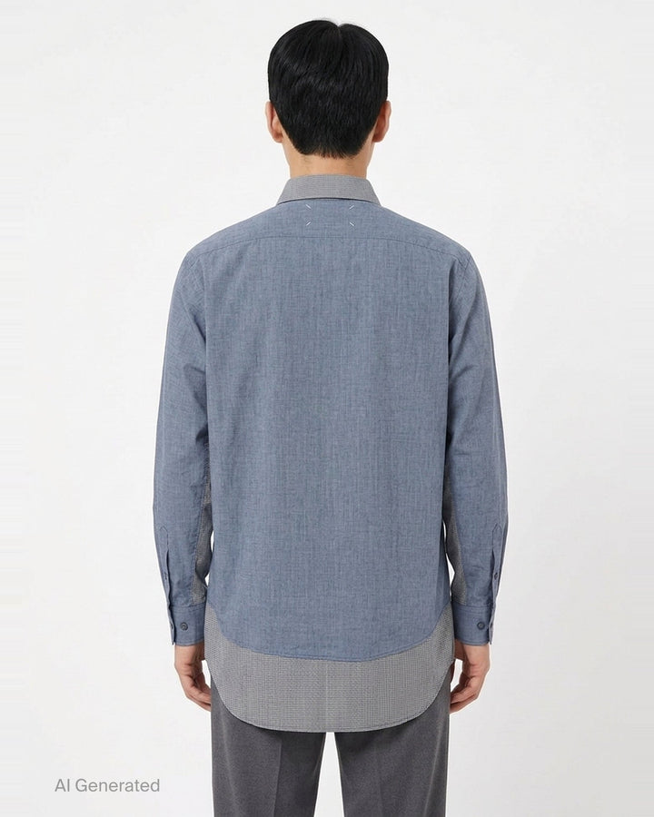 Long Sleeve Button-Down Shirt | Maison Margiela | Club21 - back