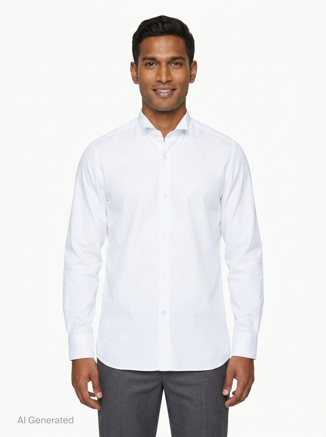 Long Sleeve Striped Dress Shirt | Maison Margiela | Club21 - front