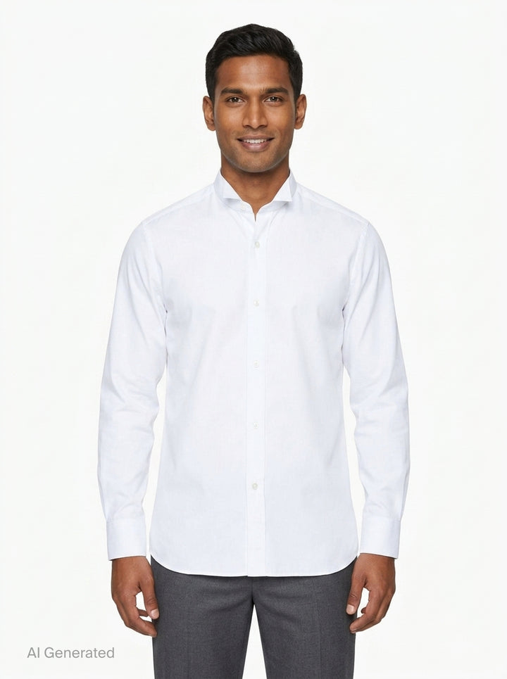 Long Sleeve Striped Dress Shirt | Maison Margiela | Club21 - front