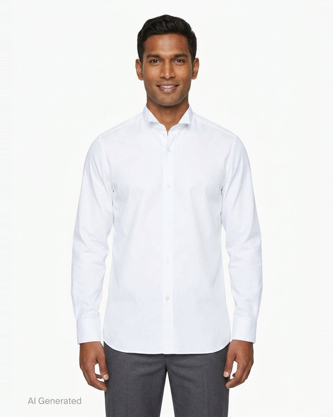 Long Sleeve Striped Dress Shirt | Maison Margiela | Club21 - front