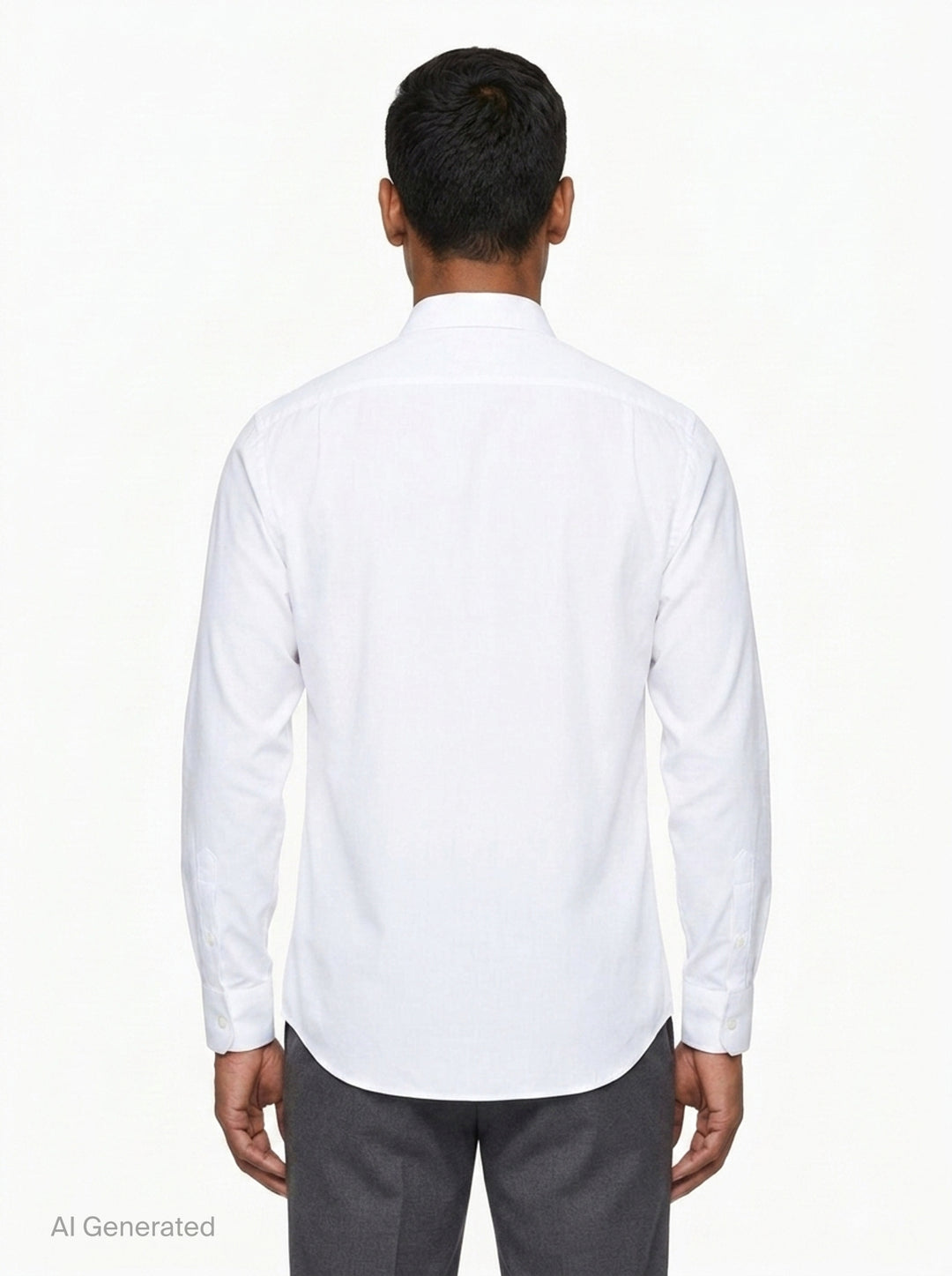 Long Sleeve Striped Dress Shirt | Maison Margiela | Club21 - back