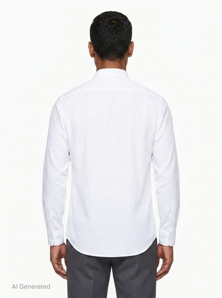 Long Sleeve Striped Dress Shirt | Maison Margiela | Club21 - back