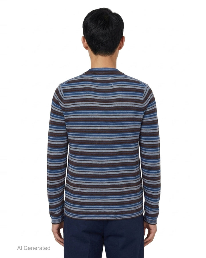 Multistripe Knit Cardigan | Maison Margiela | Club21 - back