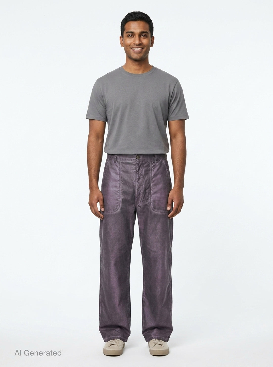 Treated Cotton Wide Leg Pants | Maison Margiela | Club21 - front