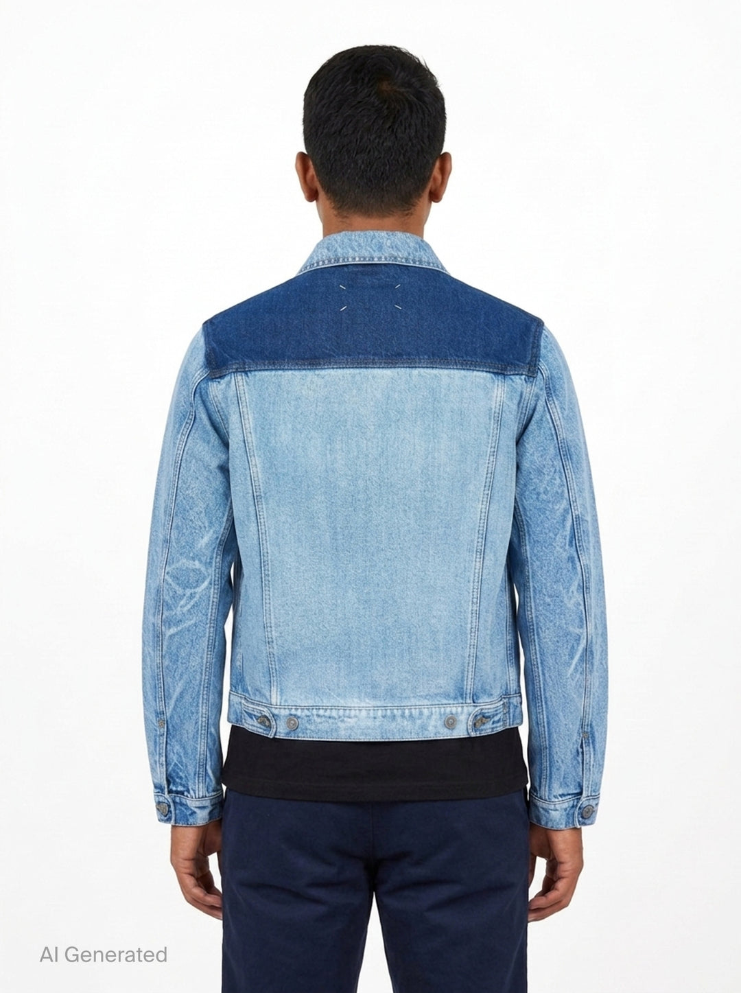Two-Tone Denim Jacket | Maison Margiela | Club21 - back