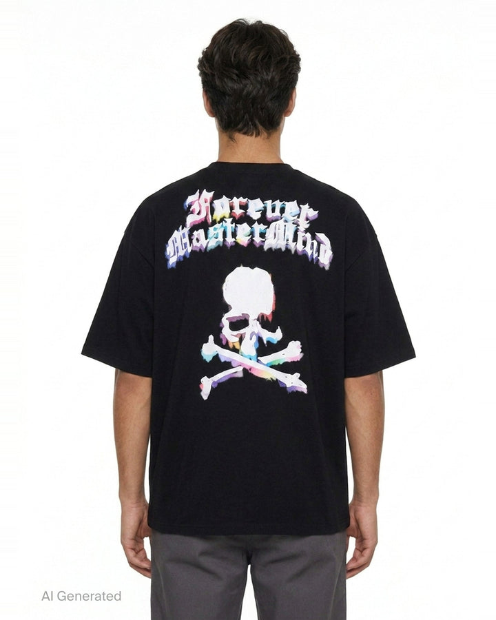 Aurora Boxy Short Sleeve Tee | Mastermind Japan | Club21 - back
