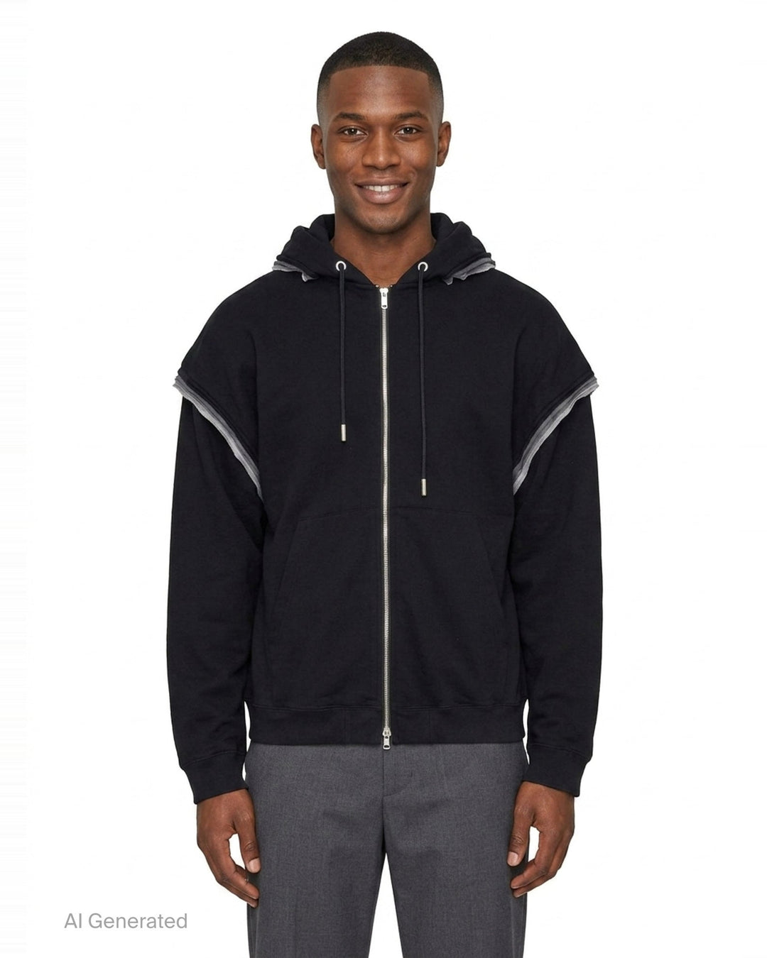 Millefeuille Zip-Up Hoodie | Mastermind | Club21 - front