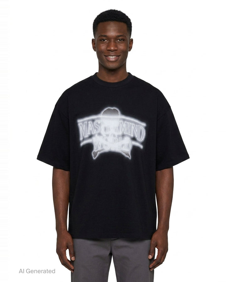 Neon Logo Boxy Short Sleeve Tee | Mastermind World | Club21 - front