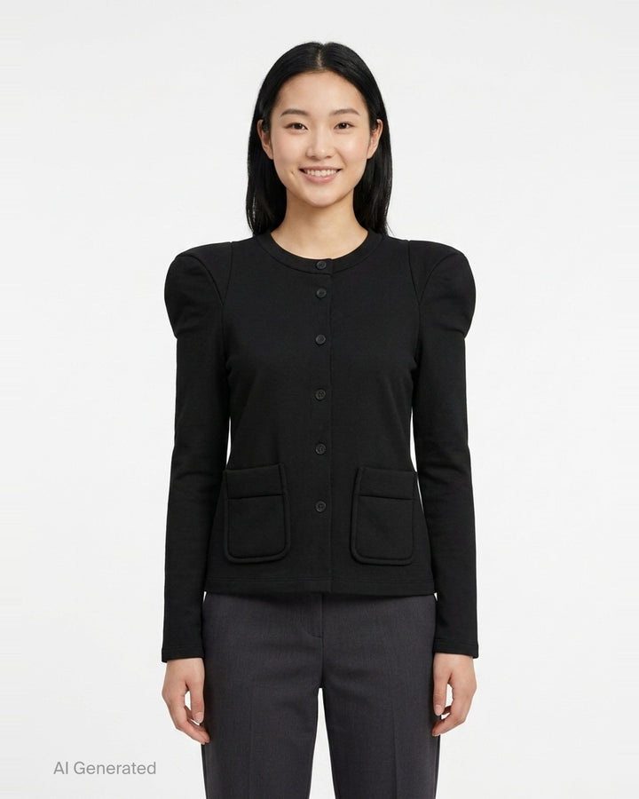 Foamy Shoulder Cardigan | Melitta Baumeister | Club21 - front
