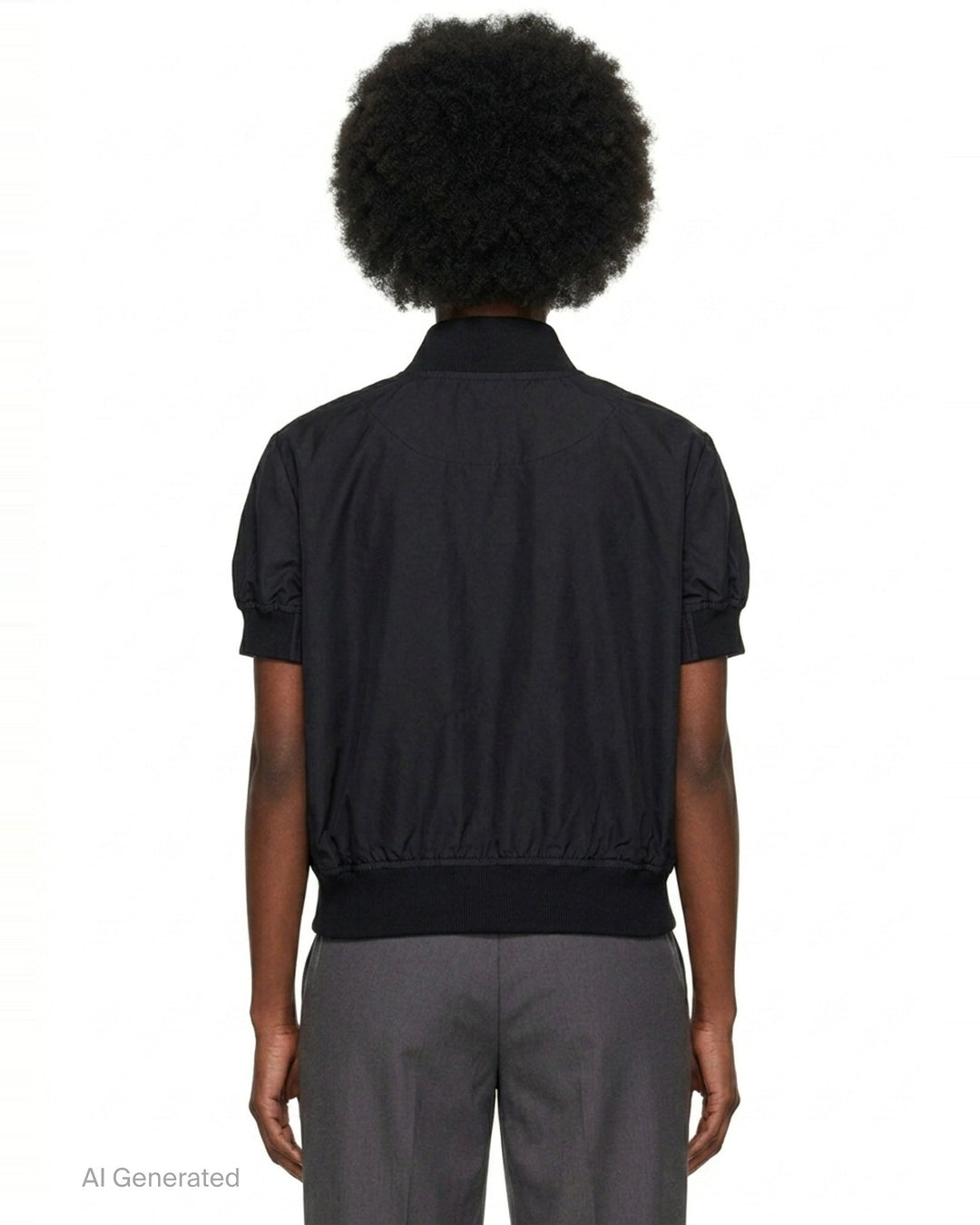 Short Sleeve Bomber Shirt | Melitta Baumeister | Club21 - back