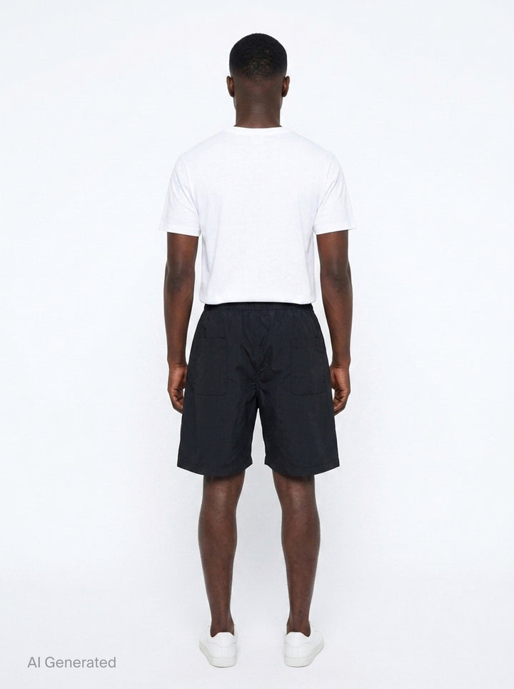 Cotton High Density Easy Shorts | Mihara Yasuhiro | Club21 - back