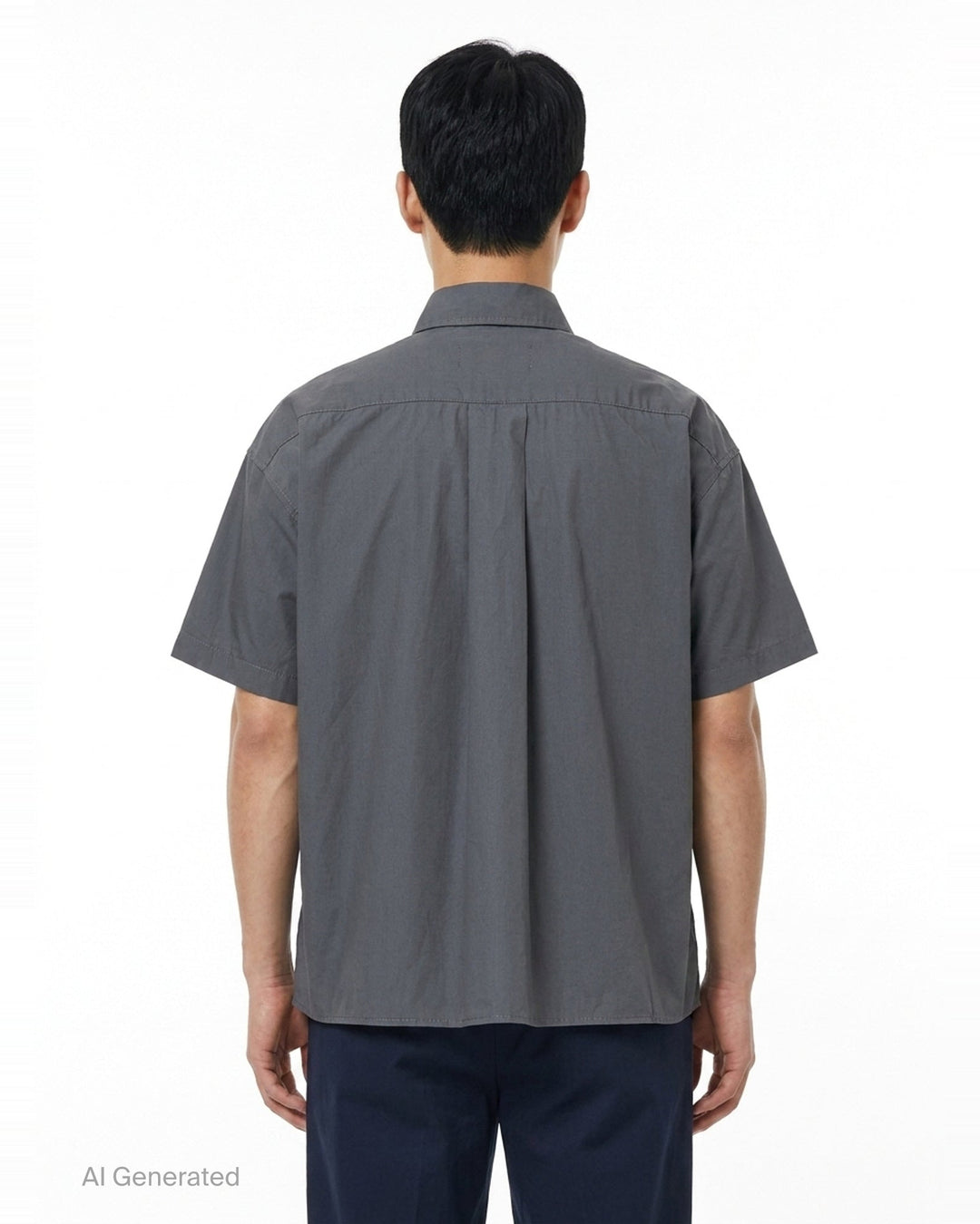 Cotton High Density Short Sleeve Shirt | Mihara Yasuhiro | Club21 - back