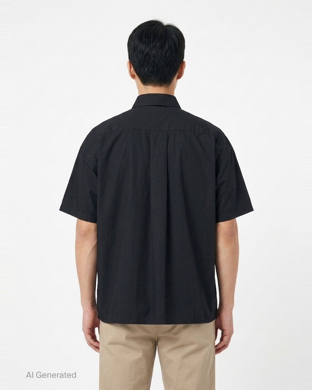 Cotton High Density Short Sleeve Shirt | Mihara Yasuhiro | Club21 - back