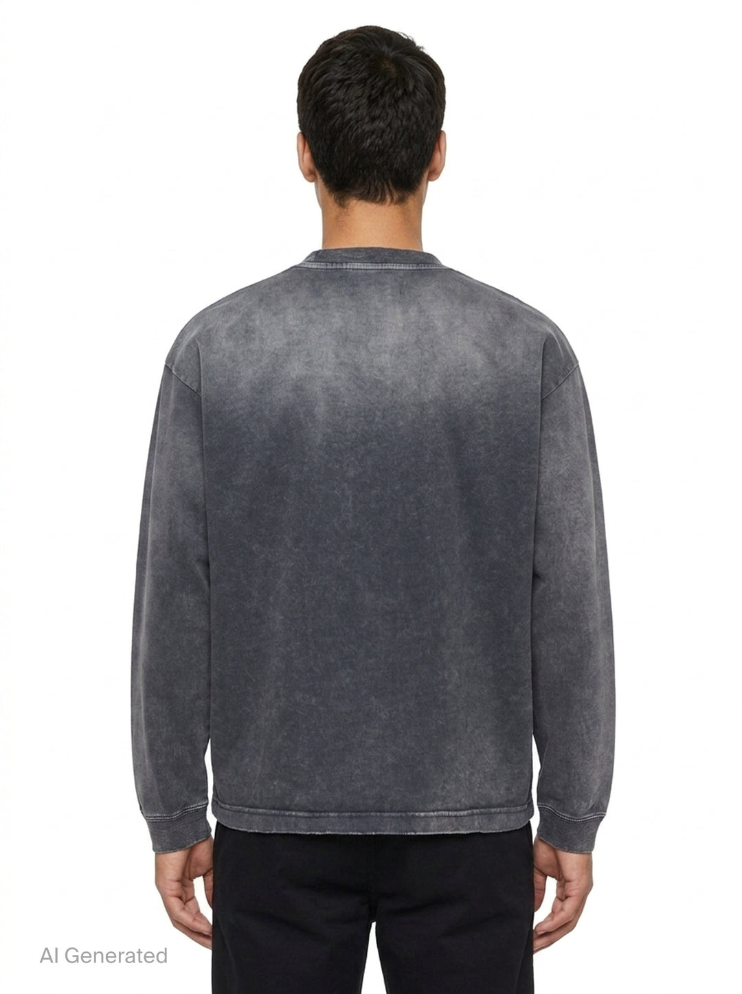 Distressed Long Sleeve Tee | Mihara Yasuhiro | Club21 - back