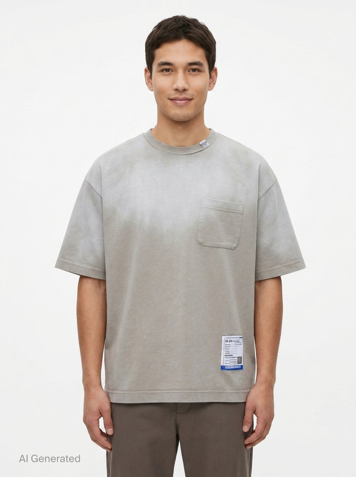 Distressed Short Sleeve Tee | Mihara Yasuhiro | Club21 - front