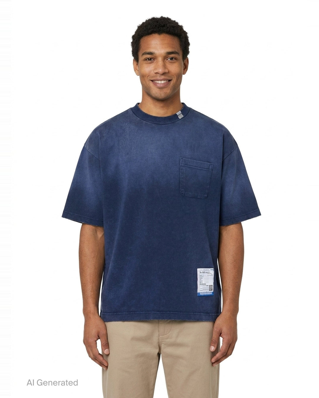 Distressed Short Sleeve Tee | Mihara Yasuhiro | Club21 - front