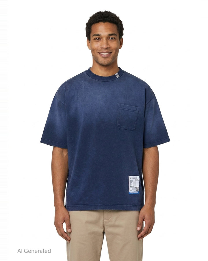 Distressed Short Sleeve Tee | Mihara Yasuhiro | Club21 - front