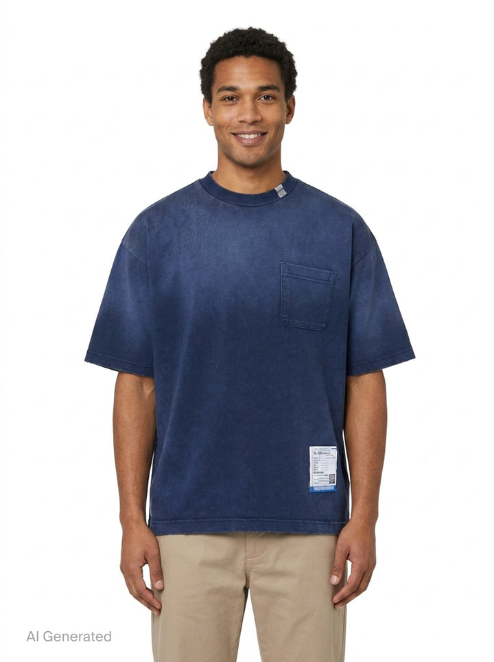 Distressed Short Sleeve Tee | Mihara Yasuhiro | Club21 - front