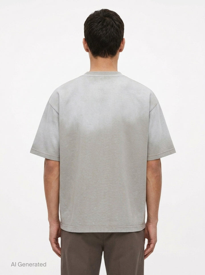 Distressed Short Sleeve Tee | Mihara Yasuhiro | Club21 - back