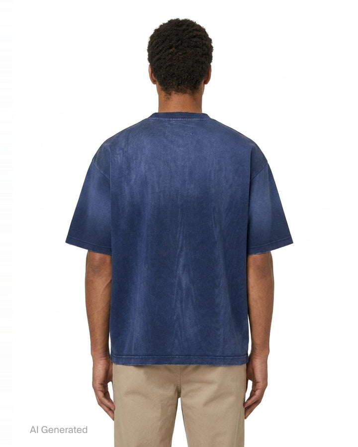 Distressed Short Sleeve Tee | Mihara Yasuhiro | Club21 - back