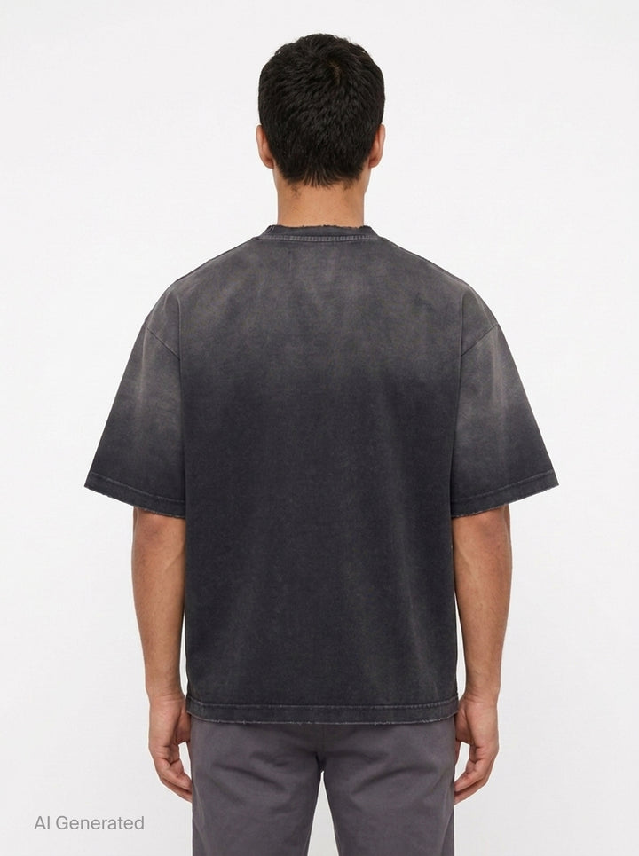 Distressed Short Sleeve Tee | Mihara Yasuhiro | Club21 - back