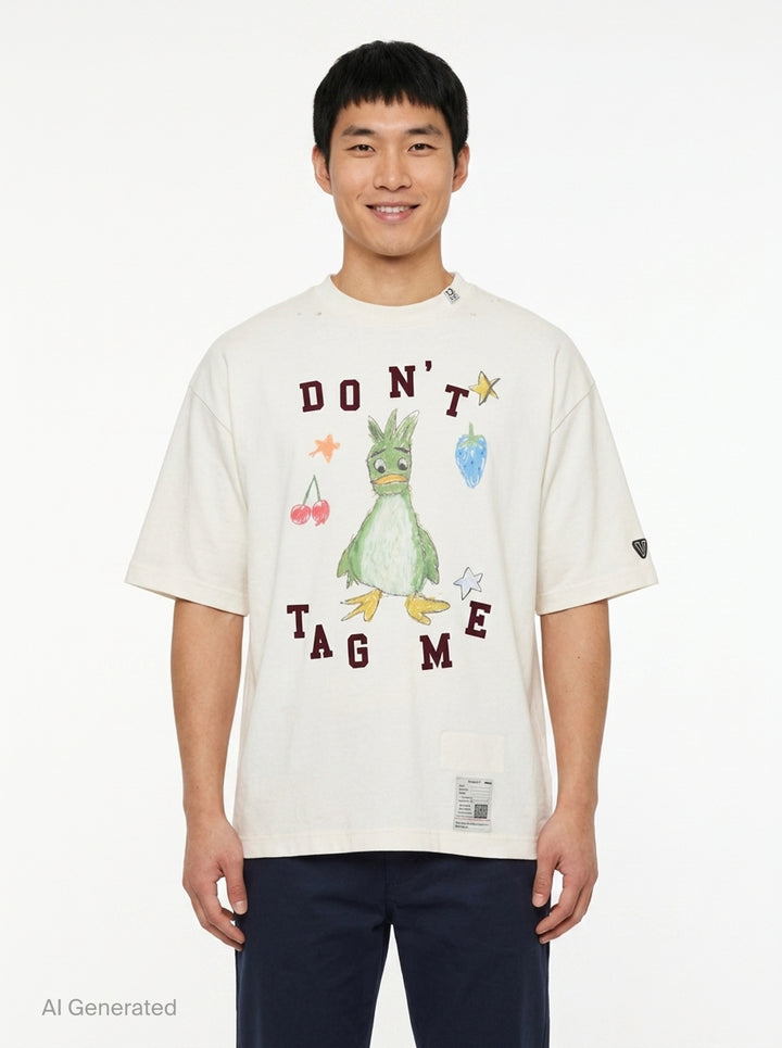 Don't Tag Me Kids Doodle Tee | Mihara Yasuhiro | Club21 - front