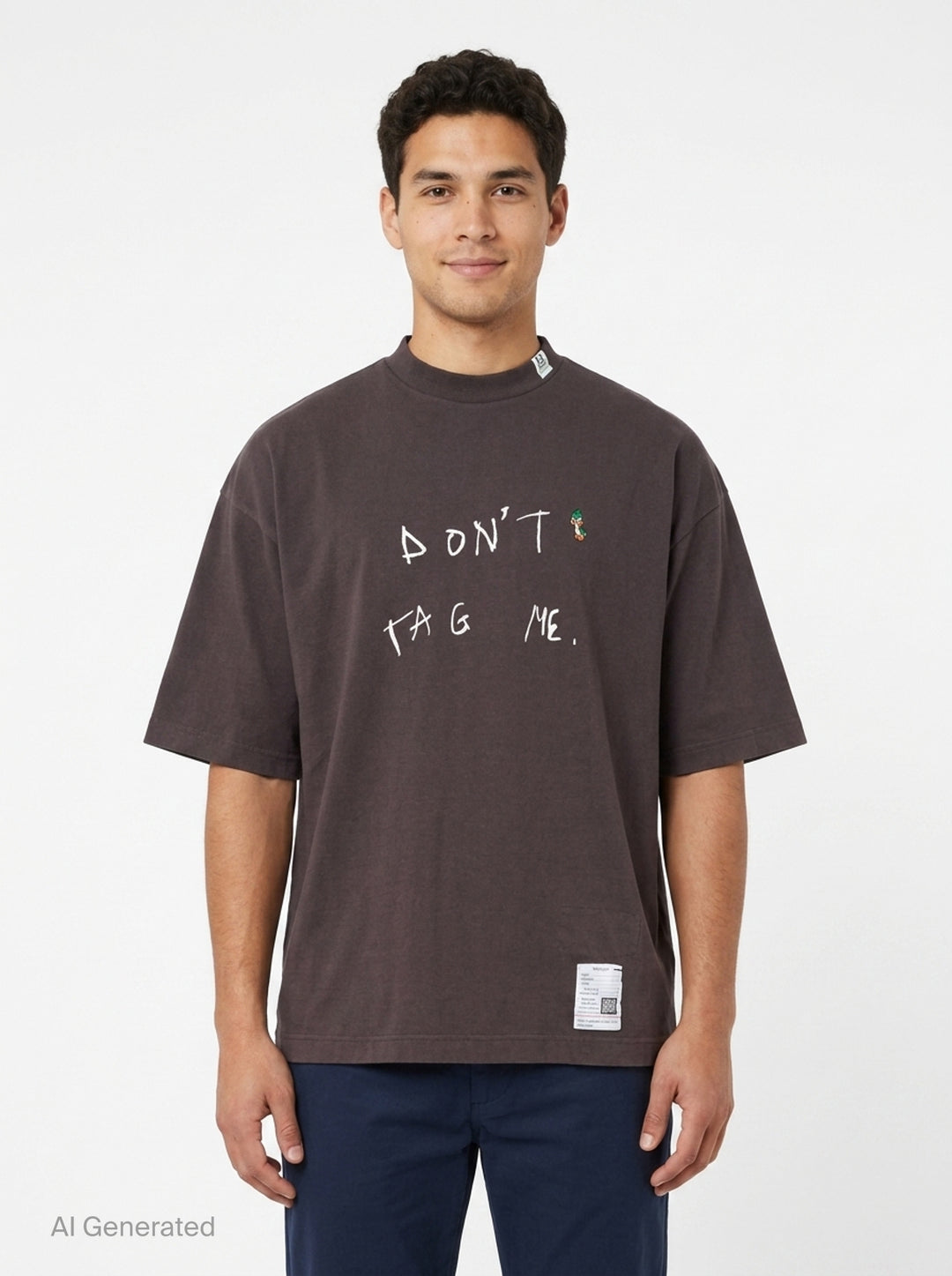 Don't Tag Me Printed Tee | Mihara Yasuhiro | Club21 - front