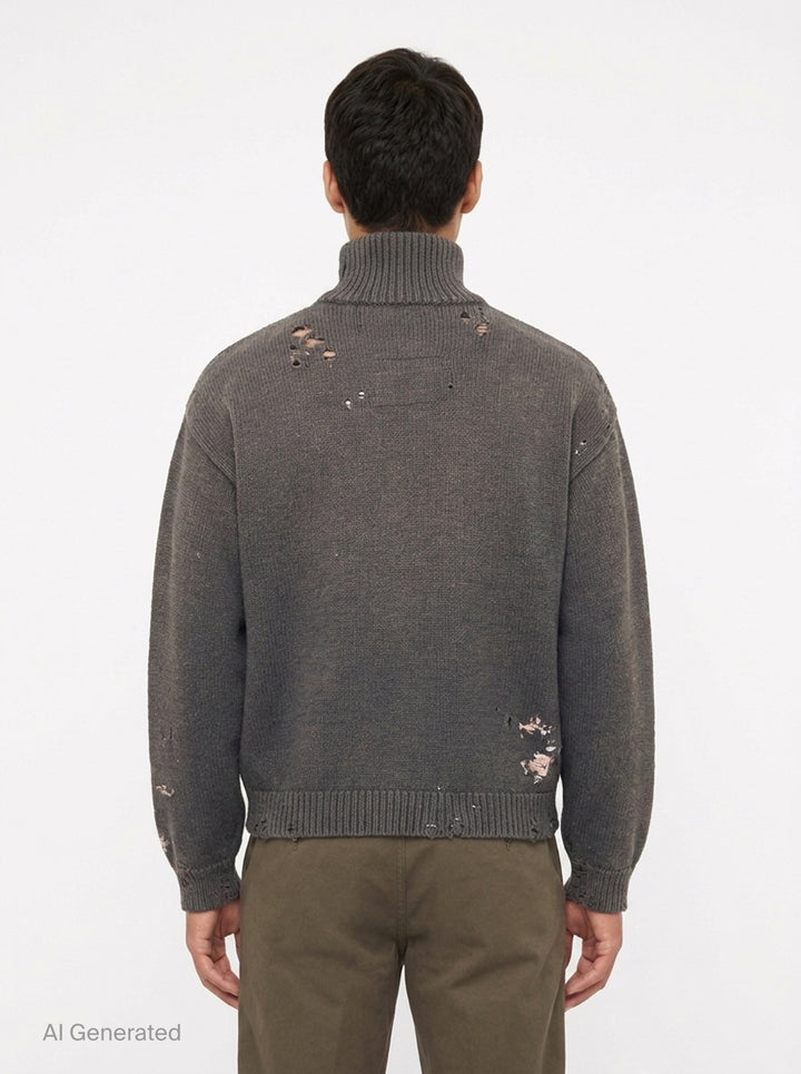 Elephant Jacquard Knit Cardigan | Mihara Yasuhiro | Club21 - back