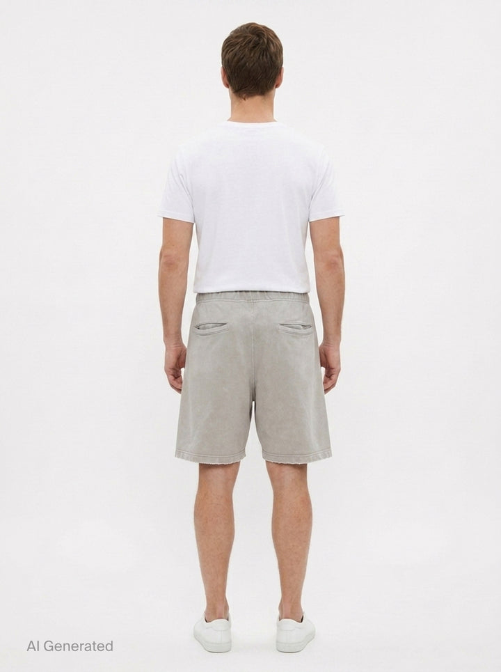 French Terry Distressed Shorts | Mihara Yasuhiro | Club21 - back
