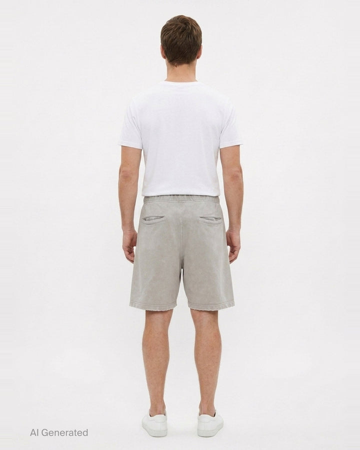 French Terry Distressed Shorts | Mihara Yasuhiro | Club21 - back