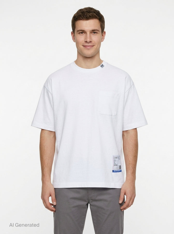 Heavy Weight Jersey Short Sleeve Pocket Tee | Mihara Yasuhiro | Club21 - front