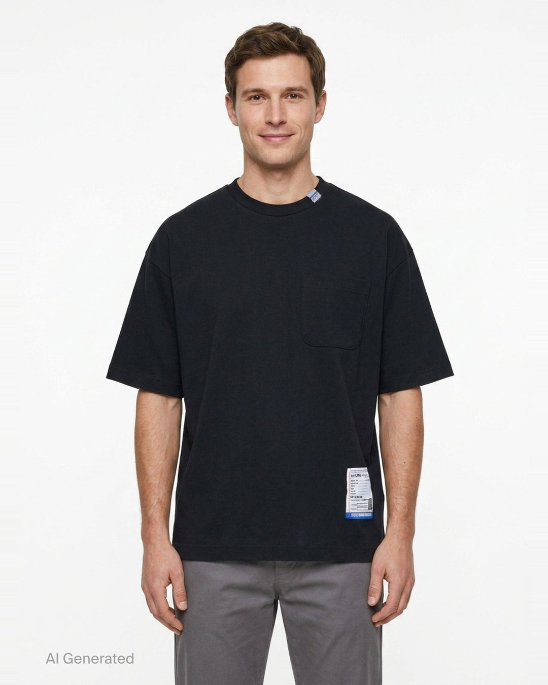 Heavy Weight Jersey Short Sleeve Pocket Tee | Mihara Yasuhiro | Club21 - front