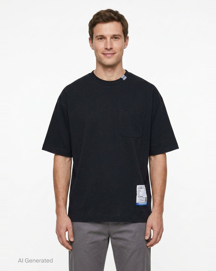 Heavy Weight Jersey Short Sleeve Pocket Tee | Mihara Yasuhiro | Club21 - front