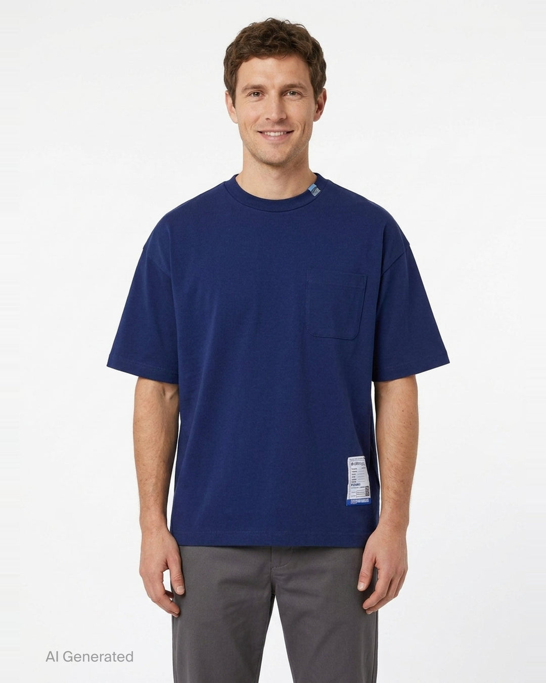 Heavy Weight Jersey Short Sleeve Pocket Tee | Mihara Yasuhiro | Club21 - front